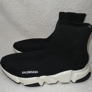 Balenciaga Men's Black Speed Trainer Sock Sneakers(NO INSOLES)